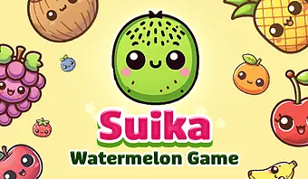 Suika Watermelon Game: Merge fruits all the way to watermelon!